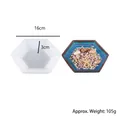 Professionele zeshoekige siliconen mal voor harsbakken, 16 cm diameter, 105 g gewicht - Zeshoekige Stijl (60-890)
