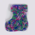 Skin picking fidget toy in Christmas stocking shape with colorful beads for stress relief - Christmas Sock Style (JY-33E)