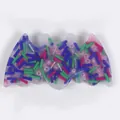 Translucent bat-shaped skin picking fidget toy with colorful beads for sensory relief - Bat Style (JY-23E)