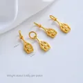 Vergulde kleine holle bloemenslot hanger voor DIY armbanden en halskettingen maken - Vajra Scepter (G976-1) / 1 Stuk / Goud
