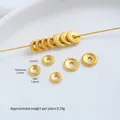 Premium vergulde lotus tussenkralen voor DIY sieraden maken 6mm diameter afmeting - 1 Stuk (6.0mm)