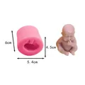 Baby shaped liquid silicone fondant mold for cake decorating and DIY baking projects - Baby Picking Nose Style (50-87-A)