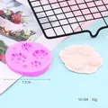 Pink daisy sunflower silicone mold for fondant and chocolate DIY crafting - Style 50-184 / Diameter 7.3cm / Pink