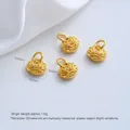 Vergulde koperen lotusbloem slotbedeltjes voor het maken van DIY sieraden en armbanden - Lotus Slot (G976-2) / 1 Stuk / Goud