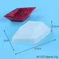 Onregelmatige ruitvormige dienblad siliconen mal voor harsgieten 8.5x5x3.5cm - Onregelmatige Geometrische Stijl (60-1257)