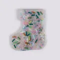 Christmas stocking shaped skin picking fidget toy with colorful beads for sensory relief - Christmas Sock Style (JY-33H)