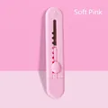 Cute mini portable retractable utility knife box cutter for unboxing in soft pink color - Soft Pink