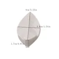 Stampo in silicone a forma di foglia per pasticceria, dimensioni 8 cm x 3,9 cm x 1,7 cm - Forma a Foglia Grigia (50-932-B) / 50-932-B