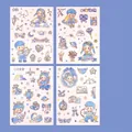 Schütze Thema süße Cartoon Aufkleber Set mit 4 Blättern für DIY Journal und Scrapbooking - Schütze / 4 Stück