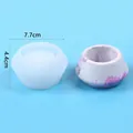Round silicone mold for DIY crystal resin ashtray and succulent flowerpot decoration - Inverted Frustum Style (60-1317) / 60-1317