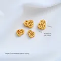 Exquisite 24K gold plated copper gourd abacus spacer beads for DIY jewelry accessories - Large Abacus Gourd Bead (Z568-11) / 1 Piece (10.0x7.8x3.3mm)