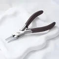 High-quality stainless steel jewelry making pliers with protective white nylon tips - Stainless Steel Round Nose Pliers (D60-1) / 1 Piece/Pack