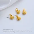 Vergulde koperen Yuanbao baar hanger voor het maken van DIY sieraden, gewicht 0,45 g - Geluksbaar (G976-4) / 1 Stuk / Goud
