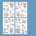 Widder Cartoon Sternzeichen Aufkleber 4-Blatt Set für süße DIY Briefpapier Dekoration - Widder / 4 Stück