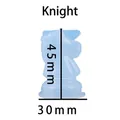 Premium 3D Knight chess piece silicone mold for DIY resin casting, size 45mm x 30mm - Knight Style (60-638)