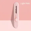Miniature portable utility knife for package unboxing and paper cutting in light pink finish - Light Pink