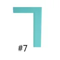 Teal L-shaped plastic cream cake scraper professional DIY baking tool variant style #7 - L-Shaped Simple Right Angle Style (7#58023-7) / Mint Green