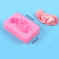 Pink 3D Sleeping Baby Shaped Silicone Mold for DIY Fondant Cake and Handmade Soap - Sleeping Baby Style (50-1185-A)
