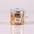 Premium decorative gold foil flakes in a transparent jar for DIY resin craft works - 3g Gold Foil D157301