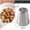 Professional stainless steel Russian piping nozzle Style 28 for rose cake decoration - Style 28