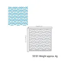 Square 13x13cm wave pattern hollow-out reusable painting stencil for DIY scrapbooking and crafts - Wave (59181)
