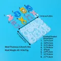 Animal shaped silicone earring mold with specific dimensions for DIY resin jewelry - Animal Rabbit Egg Earring (60-1436)