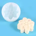 Sunflower shaped DIY liquid silicone mold for aromatherapy candles and soap making - 50-2659 / White
