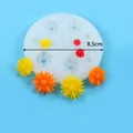 Multipurpose daisy sunflower silicone mold for DIY fondant chocolate crafts 8.5cm - Style 50-2361-D / Diameter 8.5cm / White