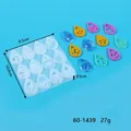 12-cavity teardrop silicone mold for DIY resin earring pendants with sports motifs - Spherical Earring Pendant (60-1439)
