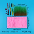 Detailed size and weight specs for DIY leaf and reed silicone cake decorating mold - Plant Leaf and Branch Style (50-3537-A) / 50-3537-A