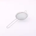Stainless steel fine mesh flour sifter with long handle for baking - 10cm