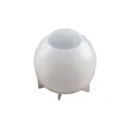 Weiße, durchscheinende, kugelförmige Silikonform für Harzguss und Kerzenhalter-Bastelarbeiten - Kugelspiegelform / Modell 60-865 (Groß)