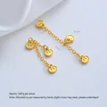 Gepolijste vergulde geluksslot-hangers met kettingen voor DIY-sieradenaccessoires - Gunstige Wolk Hanger (G976-8) / 1 Stuk / Goud