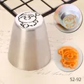 Edelstahl Weihnachtsmann Russische Spritztülle für die Weihnachtsbäckerei Dekoration 52-92 - Weihnachtsmann-Stil (52-92) / 52-92