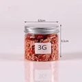 Rose gold copper metallic foil flakes in a transparent jar for DIY art and crafts decoration - 3g Rose Gold Foil D157401