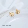 Κομψό χρυσό μενταγιόν κοχύλι από ατσάλι τιτανίου για χειροποίητα κοσμήματα DIY - Κοχύλι (Χρυσό)