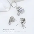 Silberner Weihnachtsmütze Anhänger mit Stern Zirkon Anhänger für DIY Schmuck - Platin Weihnachtsmütze Anhänger (G975-2) / 1 Stück/Packung (Ohne Perle) / Silber