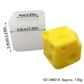 Square silicone mold for cheese shaped DIY candles and soaps with metric and imperial dimensions - Creative Cheese Style (50-2860-D)
