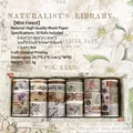 Set of 18 rolls vintage style washi tapes for DIY scrapbooking and journal decoration - 18 Rolls/Box / Mist Forest