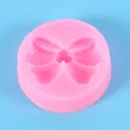 Pink bow knot silicone mold for fondant cake and chocolate decoration - Bow-knot Style (50-1990) / Pink