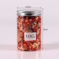 10g rose gold foil flakes in transparent jar for DIY resin jewelry and painting decoration - 10g Rose Gold Foil D157403