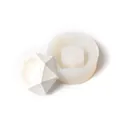 Hexagon geometric succulent pot silicone mold for DIY plaster and resin craft tools - Hexagon (50-845) / White