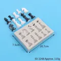 Silicone chess piece mold dimensions 10.7x7.5cm weighing approx 110g - Mini Chess Mold (50-3248-B)