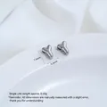 Silberner 'Y'-förmiger Titanstahl-Abstandshalter für DIY-Schmuck, Größe 7,4x5,4 mm - Buchstabe Y (H79-Y) / 1 Stück / Stahlfarbe