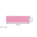 Pink silicone lace mold for cake decorating with floral rose pattern, 18.2x10.2cm - Pink 04093