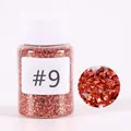 Rose gold crushed glass stones for DIY resin crafts and decorative painting art, SKU #9 - #9 Glass Gravel D157109
