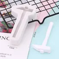 Moule en silicone en forme de marteau pour la décoration de gâteaux au fondant DIY - Forme de Marteau (50-1352) / Gris
