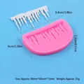 Vista dettagliata dello stampo in silicone per fondente a forma di ghiacciolo con misure - Stile Ghiacciolo (50-514-A)