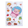 Cute cartoon pig astronaut PVC waterproof stickers for luggage and laptop - Bubble Pig