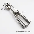 Stainless steel ice cream scoop with 5cm diameter and trigger release - Ice Cream Scoop / Silver